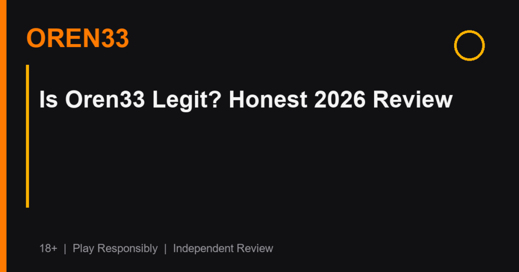 Is Oren33 Legit? Honest 2026 Review